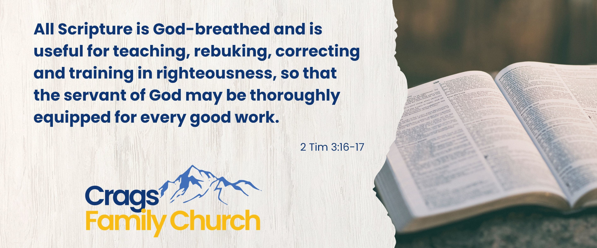 Crags Family Church: A family of believers in The Crags